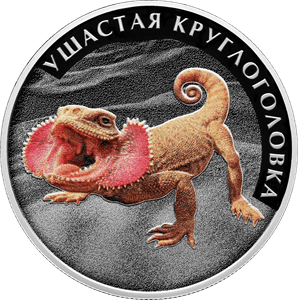 Серебряная монета 2 рубля «Круглоголовка», 2026 — реверс